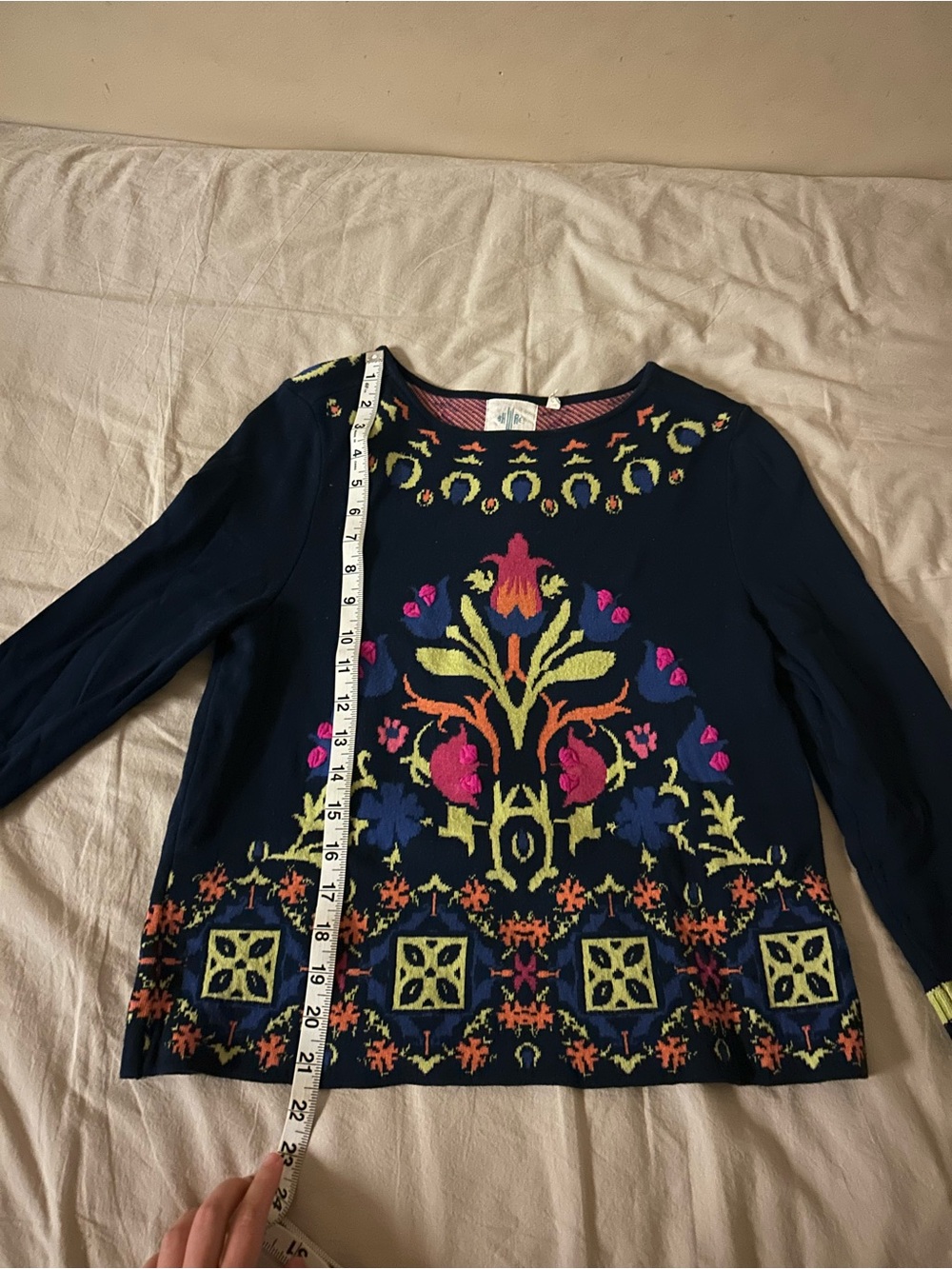 Anthropologie Floral Intarsia Sweatshirt - Picture 5 of 5